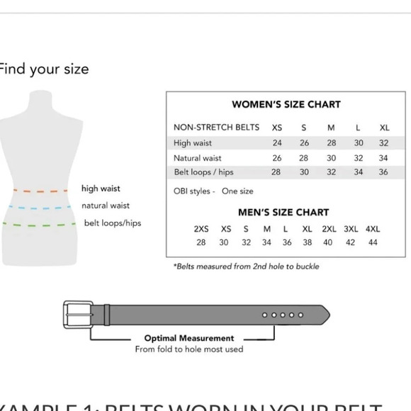 Vintage - Y2K Brave Chunky White Leather Hip / Waist Belt - Picture 5 of 5